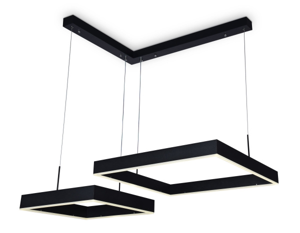 Светильник светодиодный подвесной с пультом FA6644/2 BK черный 108W 850*750*700 (ПДУ РАДИО 2.4G) Ambrella Light