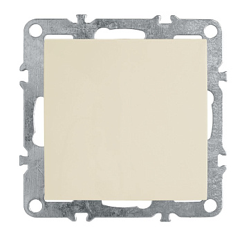 Выключатель 1-клавишный (механизм), STEKKER, PSW10-9103-02, 250В, 10А, серия Эрна, слоновая кость