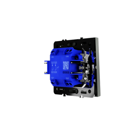 Выключатель встраиваемый Voltum S70 двухклавишный 10А, (титан)