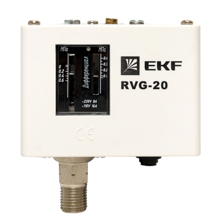 Реле избыточного давления RVG-20-0,6 (0,6 МПа) EKF