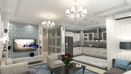 Люстра 8*E14 40Вт Кремовый с Золотом IP20 Triumph ARM288-08-G Maytoni