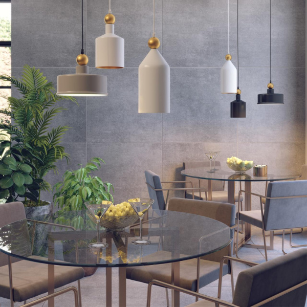 Подвес Е27 1*40W BOLLI серый/золотой ODEON LIGHT