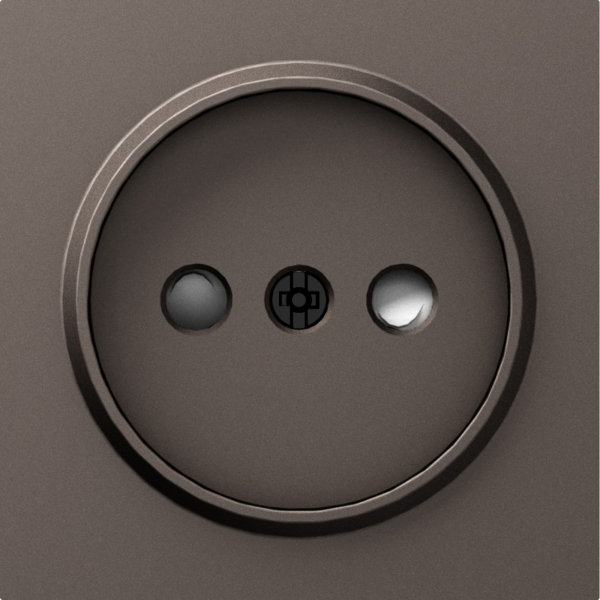 Donel A07 мокко накладка для розетки без заземления, со шторками 16A 250 В~,серия DB