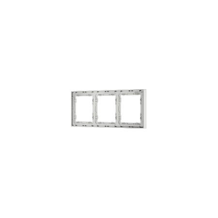 Рамка пластиковая Voltum S70 на 3 поста, (белый матовый)