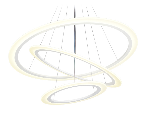 Светильник потолочный светодиодный с пультом FA4359/3 WH белый 145W 3000K/4200K/6400K D800*800 (ПДУ РАДИО 2.4G) Ambrella Light