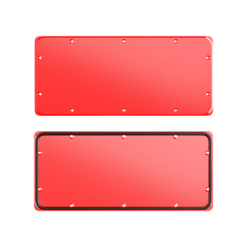 Фланец сплошной для корпусов ST, тип 3, 343x153 мм, красный RAL3020 DKC