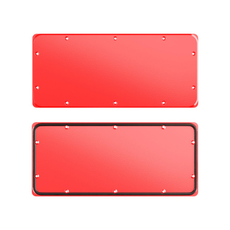 Фланец сплошной для корпусов ST, тип 3, 343x153 мм, красный RAL3020 DKC