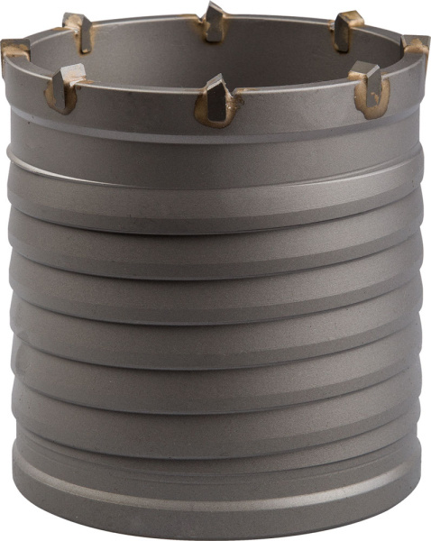 Коронка буровая, конусная посадка, без оснастки, d=80мм, L=100мм ЗУБР