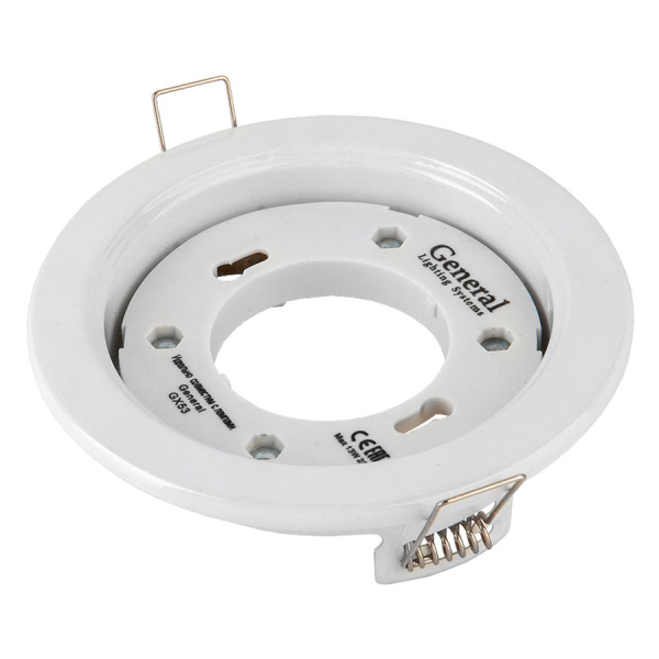 Светильник встраиваемый GX53 H18-GCL белый 18х100 General