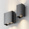 Настенный светильник (бра) 8Вт 3000К Черный IP54 Shell O570WL-L10B3K Outdoor Maytoni