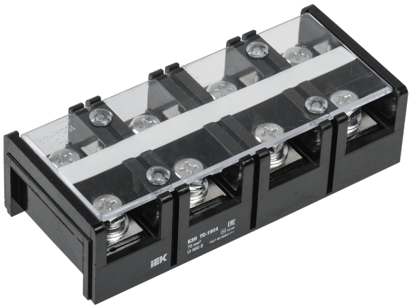 Блок зажимов наборный БЗН ТС-1504 70мм2 150A 4 пары IEK