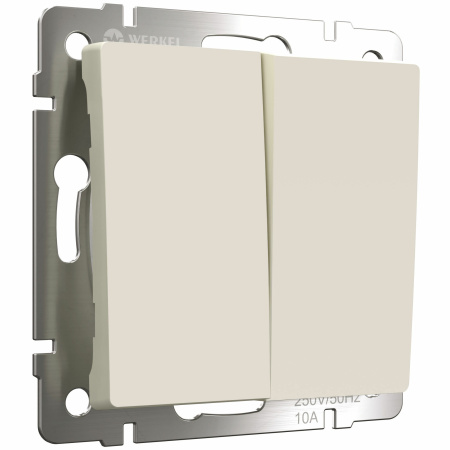 Встраиваемые механизмы Выключатель СУ 2 кл 10А айвори матовый IP20 Werkel