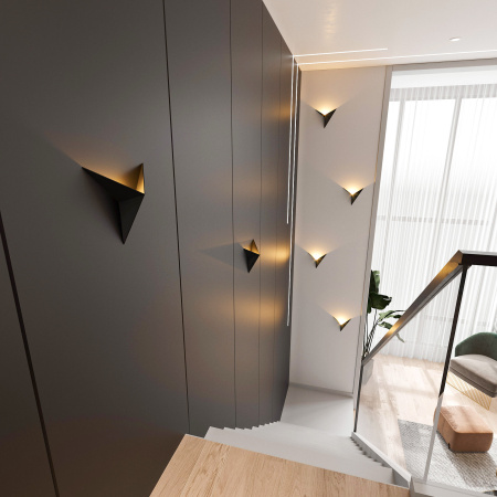 Настенный светодиодный светильник 3Вт 3000К черный IP20 Parete (a056311) Elektrostandard