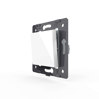 Выключатель однолинейный клавишный (модуль) БЕЛЫЙ Livolo