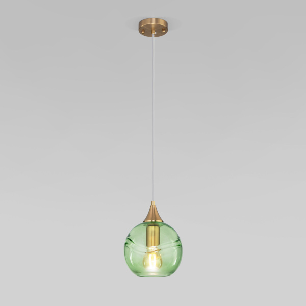 Подвесной светильник 1*E27 40Вт бронзовый IP20 (50221/1 зеленый) Eurosvet