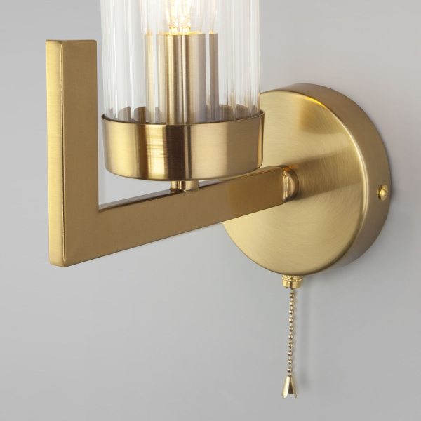 Бра со стеклянным плафоном 1*E14 40Вт латунь IP20 Arganie (60133/1 латунь) Eurosvet