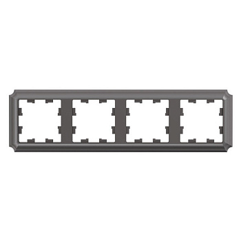 ATLASDESIGN ANTIQUE 4-постовая рамка, универсальная, мокко Systeme Electric