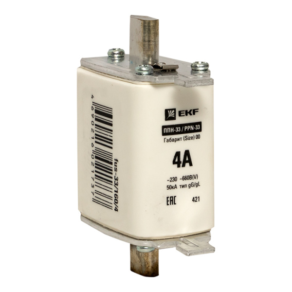 Плавкая вставка ППН-33 160/ 4А габарит 00 PROxima EKF