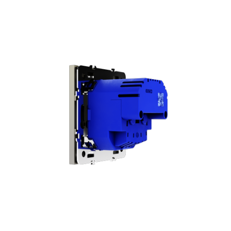 Розетка встраиваемая Voltum S70 с заземлением и защитными шторками, 16А, с USB, A+C, (шелк)