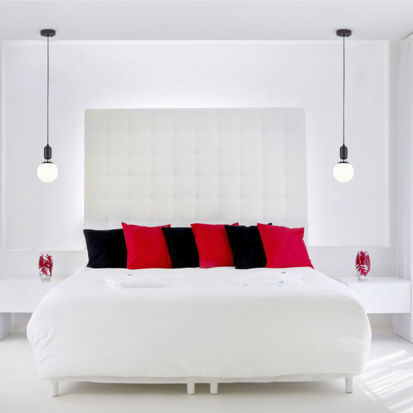 Подвесной светильник с плафоном 1*E27 60Вт черный IP20 Bubble (50151/1 черный) Eurosvet