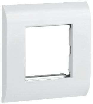 ITK Лицевая рамка для модуля Mosaic 80х80мм металлический суппорт белая