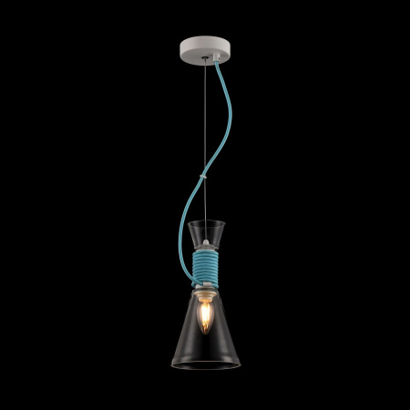 Подвесной светильник 1*E14 40Вт Голубой IP20 California P536PL-01BL Maytoni