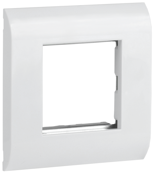 ITK Лицевая рамка для модуля Mosaic 80х80мм металлический суппорт белая