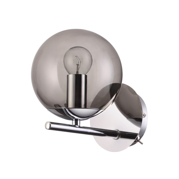 Бра E14 1*40W 220V SIERRA хром,дымчатый LUMION