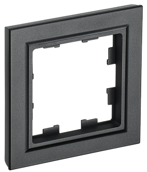 BRITE Рамка 1-местная РУ-1-БрЧ черный IEK
