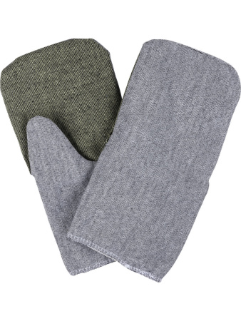 Рукавицы рабочие "Полюс", брезентовый наладонник, основа бязь, ватин, серые, 1 пара, TDM