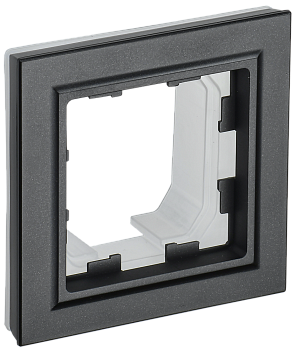 BRITE Рамка 1-местная IP44 РУ-1-БрЧ-44 черный IEK