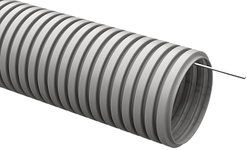 ELASTA Труба гофрированная ПВХ d=16мм с зондом (25м) IEK