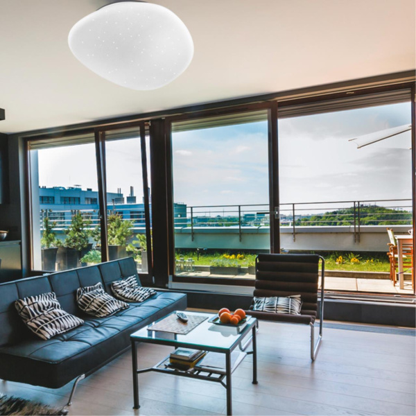 Св-к пластик/белый LED 48Вт 3000-6000K 500х460 IP43 пульт ДУ STONE SONEX