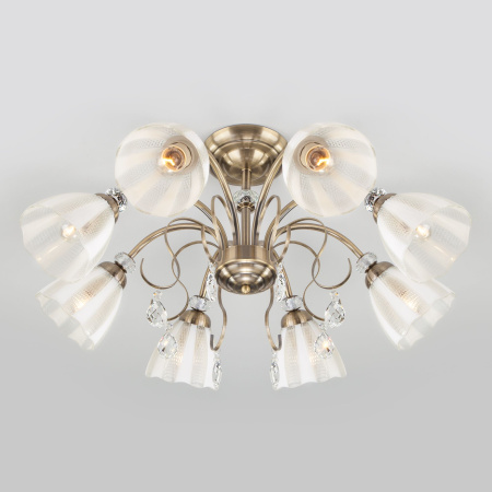 Потолочный светильник 8*E27 60Вт античная бронза IP20 Floranse (30155/8 античная бронза) Eurosvet