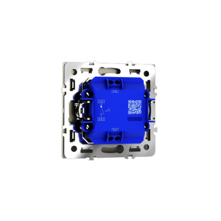 Выключатель встраиваемый Voltum S70 одноклавишный 10А, (шелк)