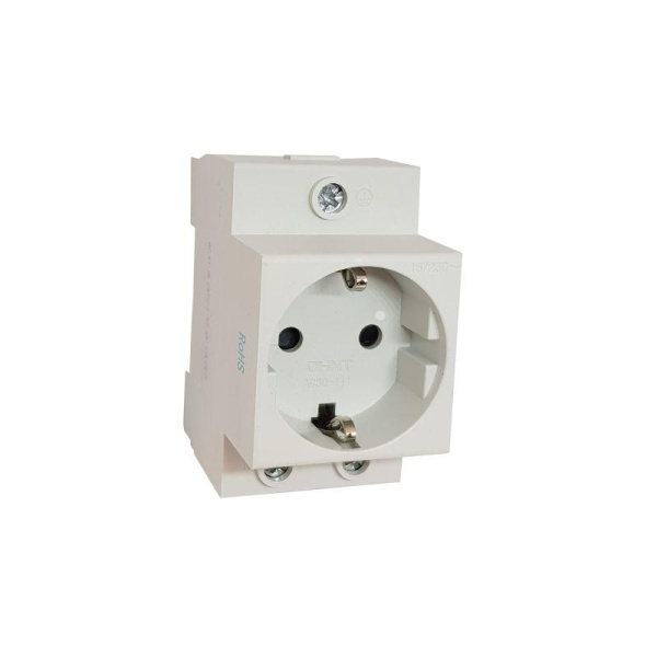 Розетка AC30-111 с заземляющим контактом на DIN-рейку CHINT