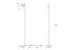 Торшер 1*GU10 40Вт Черный IP20 Bansky MOD129FL-01B Technical