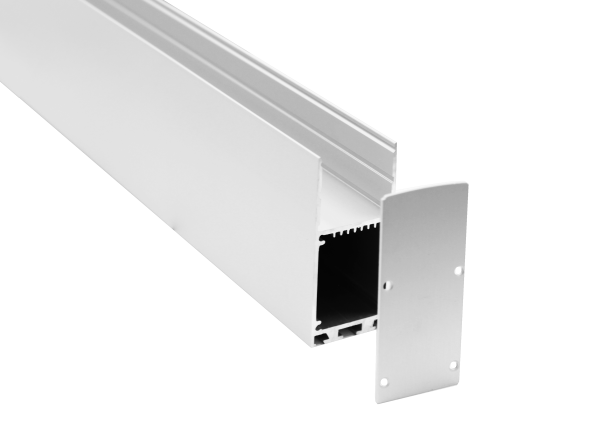 Donel Накладной/подвесной алюминиевый профиль,32,2х71,5х3000. Цвет: Анодированное серебро,серия:DN8HF