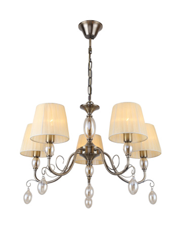 Люстра 5*E14 40Вт Бронза IP20 Peta FR2004PL-05BZ Freya