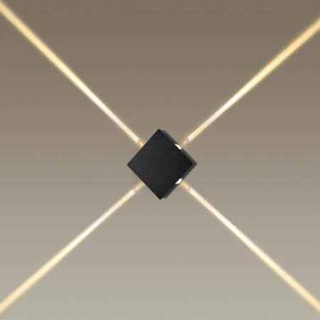 Настенный св-к IP20 LED 8W 299Лм 3000K VISTA черный/металл ODEON LIGHT