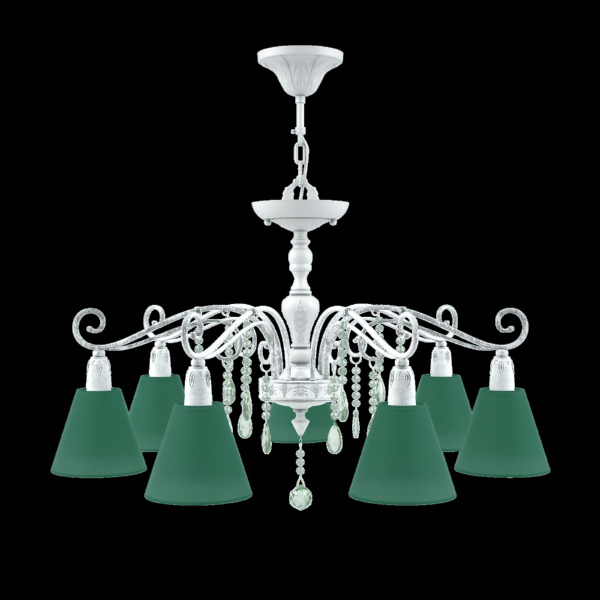 Люстра 7*E14 40Вт Матовый Белый IP20 Provence 3 E4-07-WM-LMP-O-29-CRL-E4-07-GR-DN Maytoni