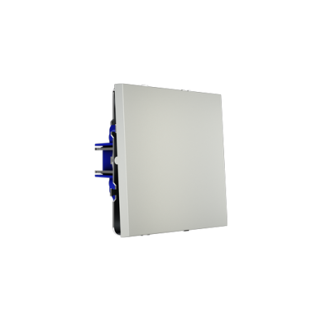 Проходной переключатель встраиваемый Voltum S70 одноклавишный 10А, (сталь)