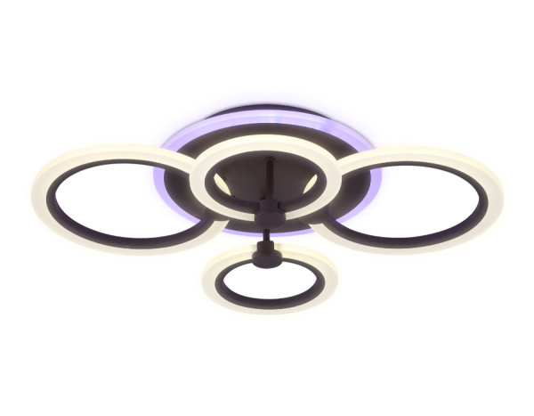 Потолочный светодиодный светильник с пультом FA526/4 CF кофе 81W 620*440*120 (ПДУ РАДИО 2.4) Ambrella Light