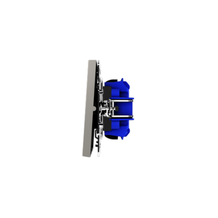 Выключатель встраиваемый Voltum S70 трехклавишный 10А, (кашемир)