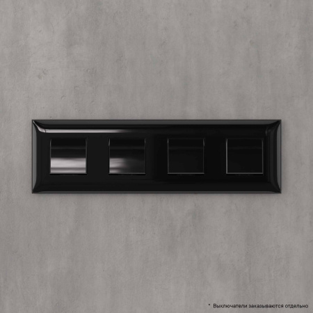 Рамка "Avanti", "Черный квадрат", 4 поста (8 мод.) DKC