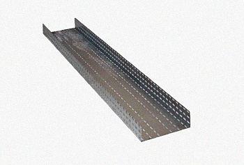 Лоток перфорированный ЛМ 300х65х2000 УТ1,5, оцинкованный лист S1,0