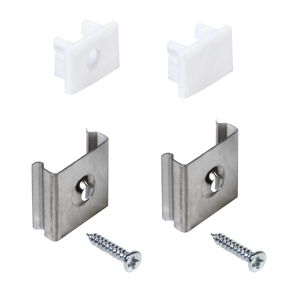 Набор для монтажа накладного прямоугольного профиля для светодиодной ленты 1712 IEK