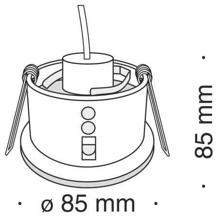 Встраиваемый светильник 1*GU10 50Вт Белый IP20 Zoom DL032-2-01W Technical