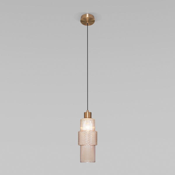 Подвесной светильник с плафоном 1*E27 40Вт бронза IP20 (50209/1 бронза) Eurosvet