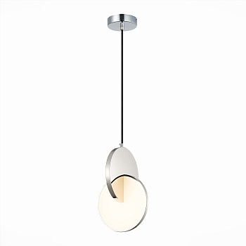 Светильник подвесной Хром/Белый Хром LED 1*12Вт 3000К SL6107.113.01 ST LUCE